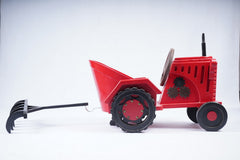 Traditional Red Tractor with Kalappai Baby Photoshoot Prop