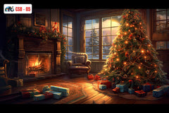 Decoration Xmas Tree babyphotoshoot Backdrop