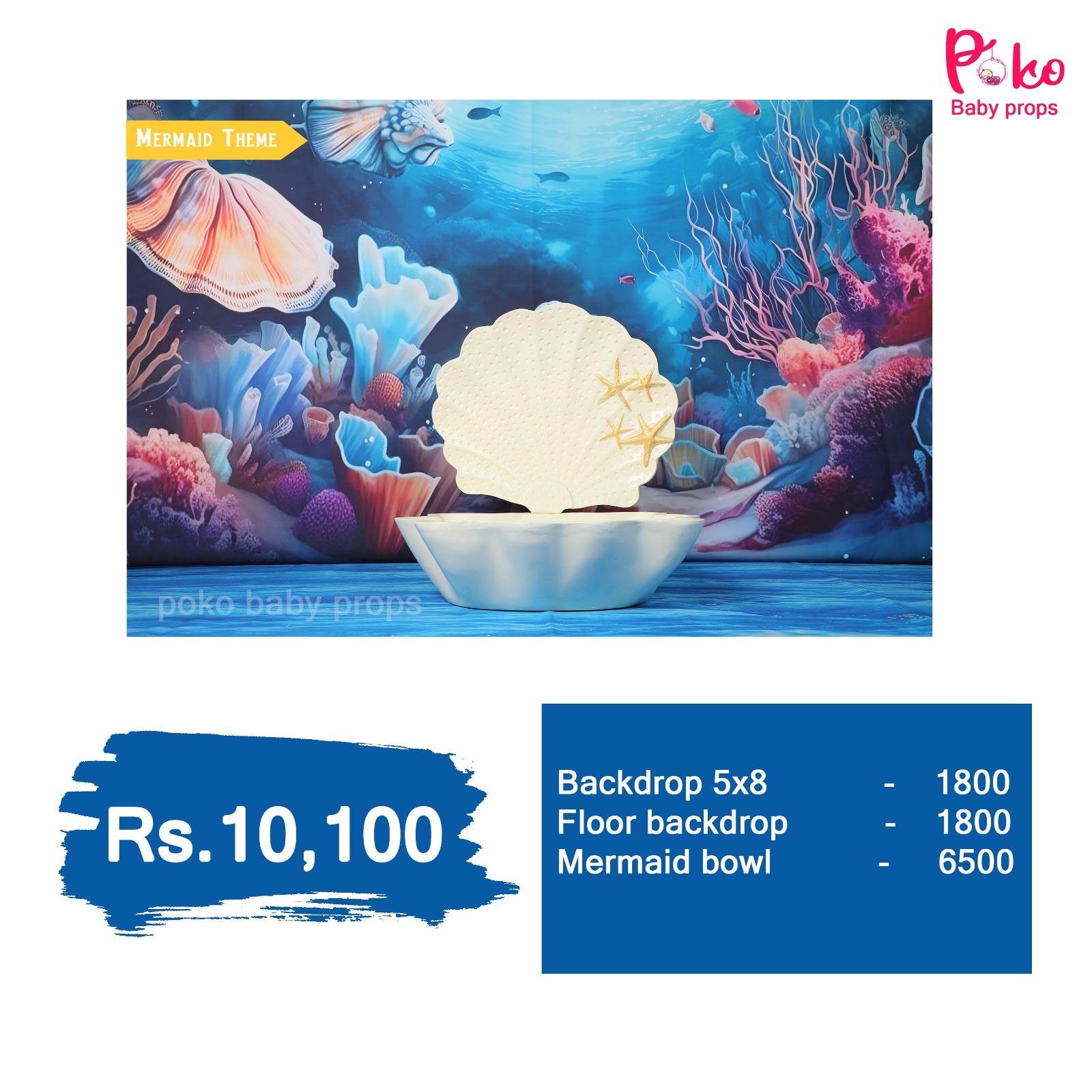 Mermaid Ready to Shoot Baby Shoot Theme