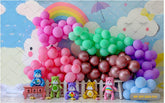 Balloon with Birthday Theme-Fabric Backdrop