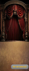 Wine red palace screen Backdrop-Fabric Backdrop