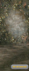 Painted garden floral backdrop-Fabric backdrop