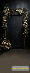 Dark floral frame backdrop-Fabric backdrop