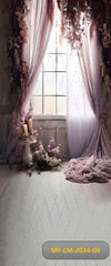 Light lavender window Curtain Backdrop-Fabric backdrop