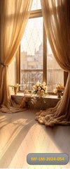 Golden sun flashed window Backdrop-Fabric backdrop