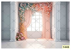 Sunrise Flower Backdrop-