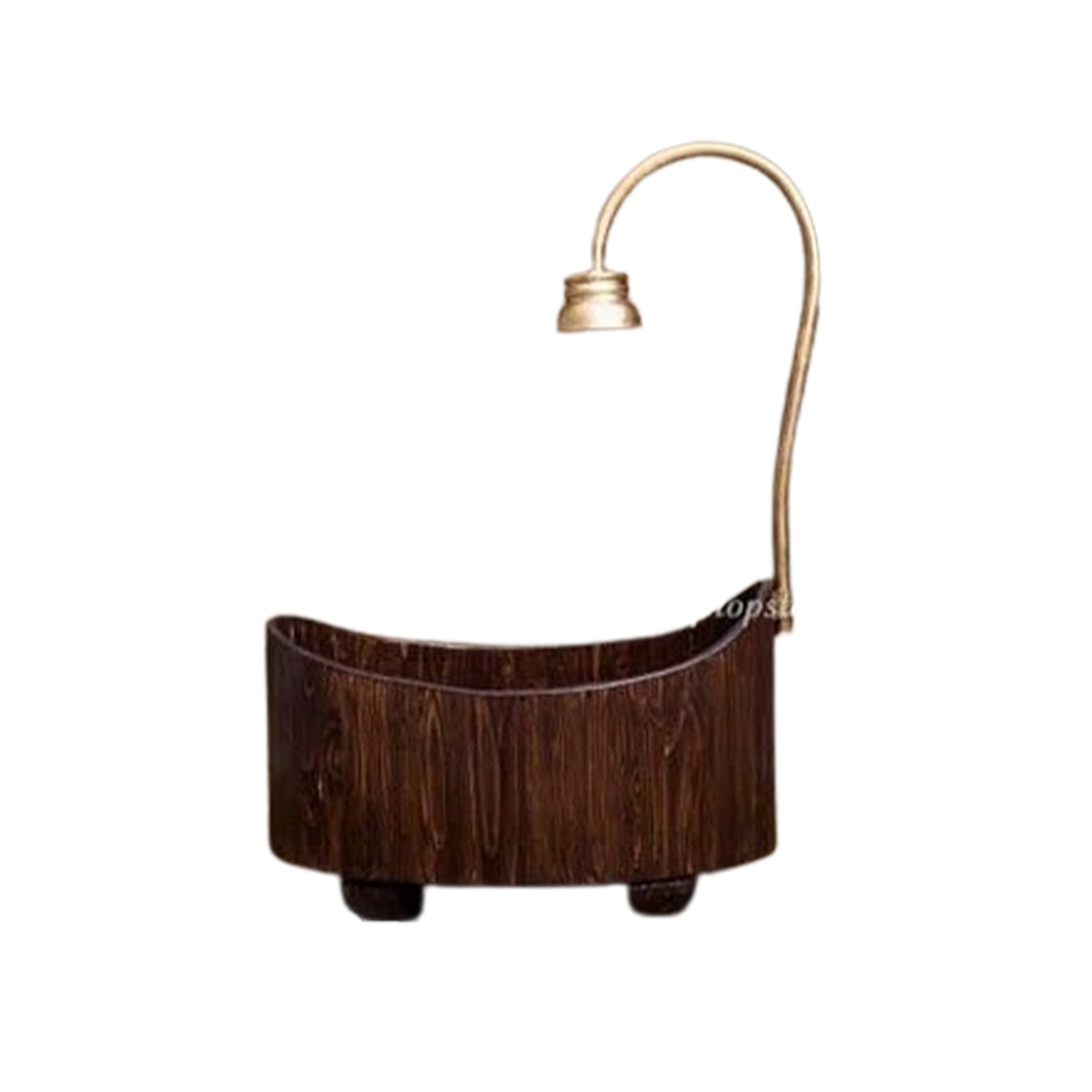 baby and infant photoshoot props wooden bath tub
