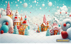 candy Christmas babyphotoshoot backdrop