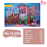 baby garden cycle theme photoshoot