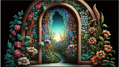 babyshoot backdrop Arch Creeper Flower Backdrop