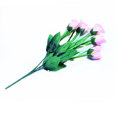 Artificial Rose Lite Pink Bunch Flowers