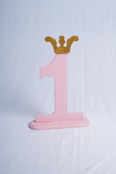 Number One with Crown Prop for Baby Photoshoot | Birthday & Milestone Photography Prop