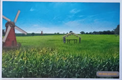 Windmill Corn Farm 5×7 Ft Photoshoot Backdrop for Baby & Birthday