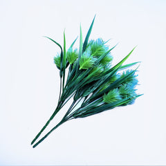 Artificial Sky blue and Green flowers sticks Bunch