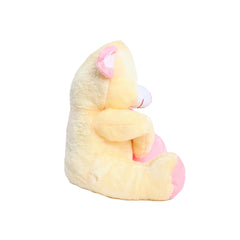 Teddy Bear-yellow with pink colour