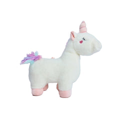 Pink and White Unicorn Teddy Bear Plush Soft Toy