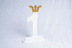 Number One with Crown Prop for Baby Photoshoot | Birthday & Milestone Photography Prop