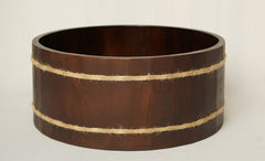 Wooden Round Bowl with Rope for Baby Photoshoot