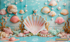 Mermaid Shell Backdrop
