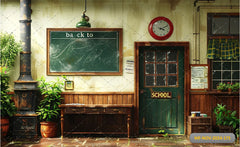 Vintage Classroom Backdrop