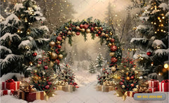 Arch Lighting Xmas Backdrop