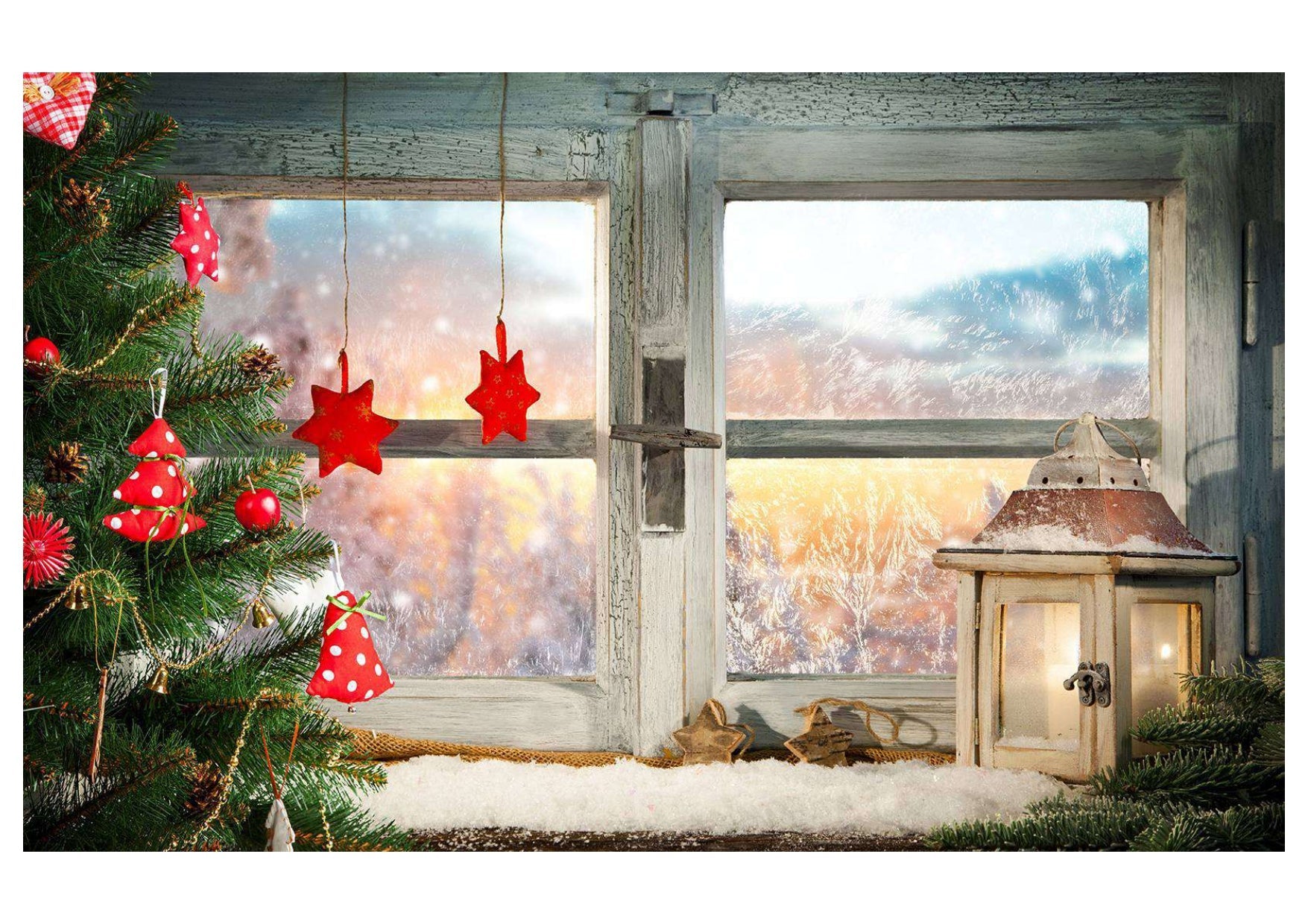 Christmas window Backdrop