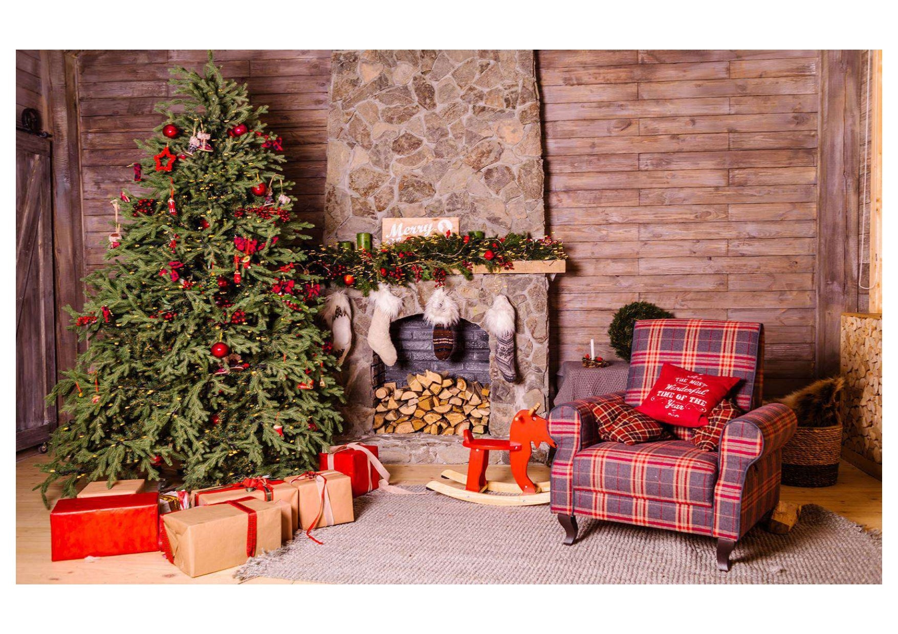 Christmas Gifts Backdrop