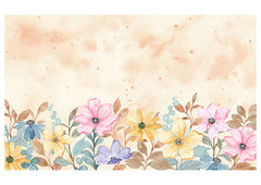Colorful Print Flower Backdrop