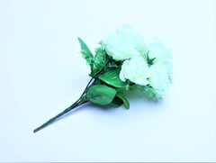 Artificial Flowers - White Rose Bunch