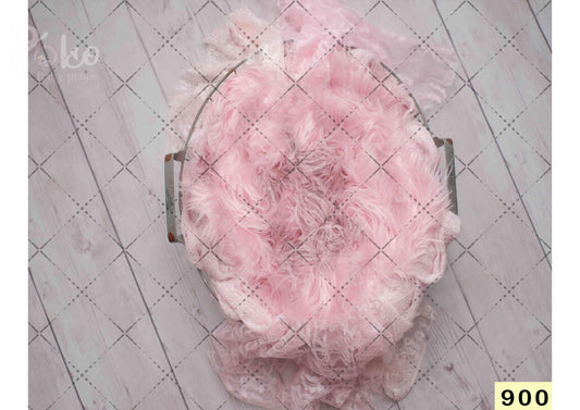 Fabric backdrop-Pink Fur Cover Backdrop