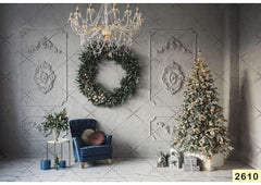 White Christmas Decoration Backdrop