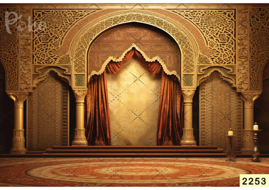 Fabric backdrop- Arabic Palace Backdrop