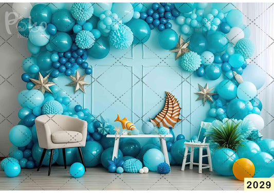 Sea Birthday Backdrop