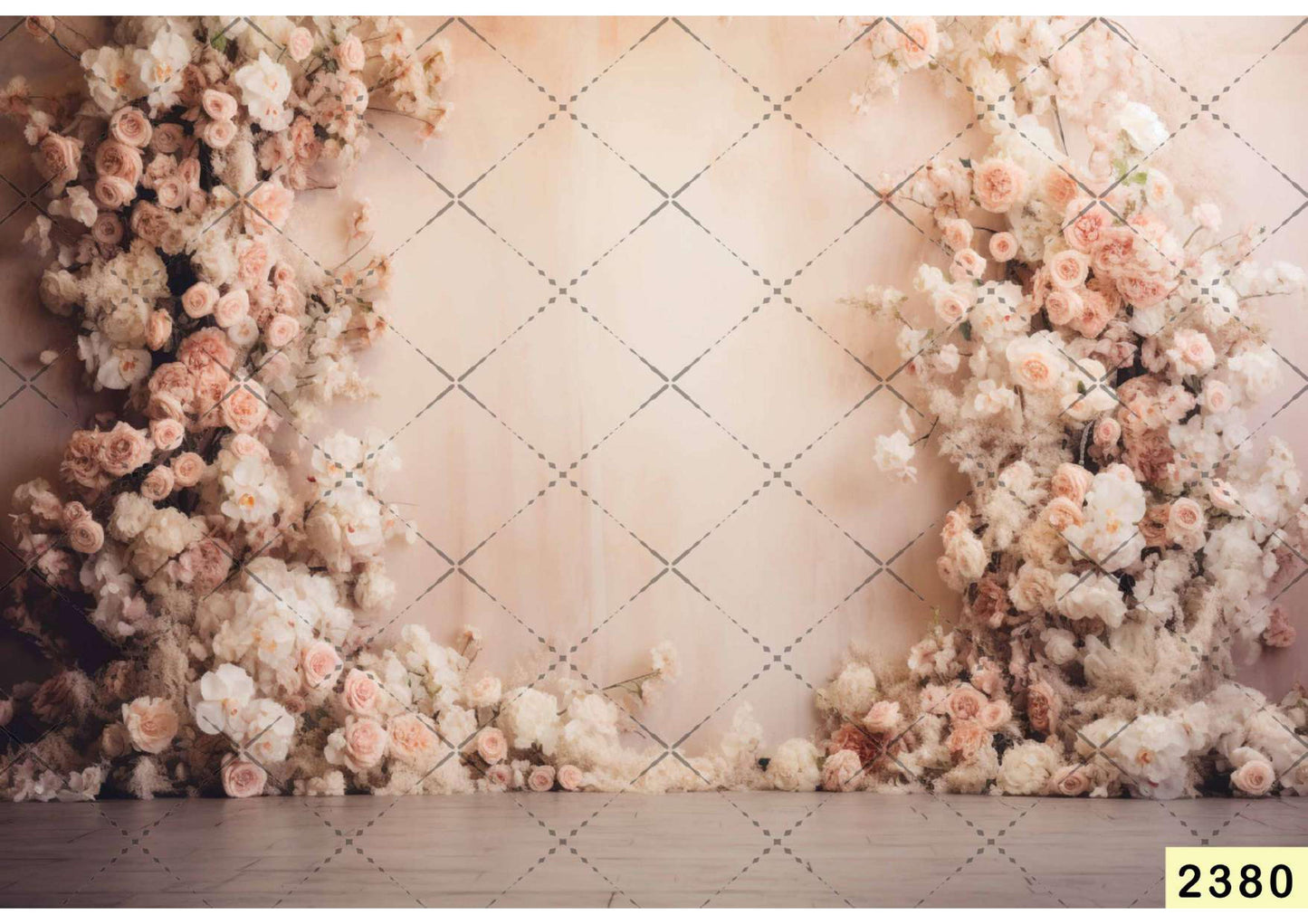 Elegant Floral Wedding  Flower Backdrop