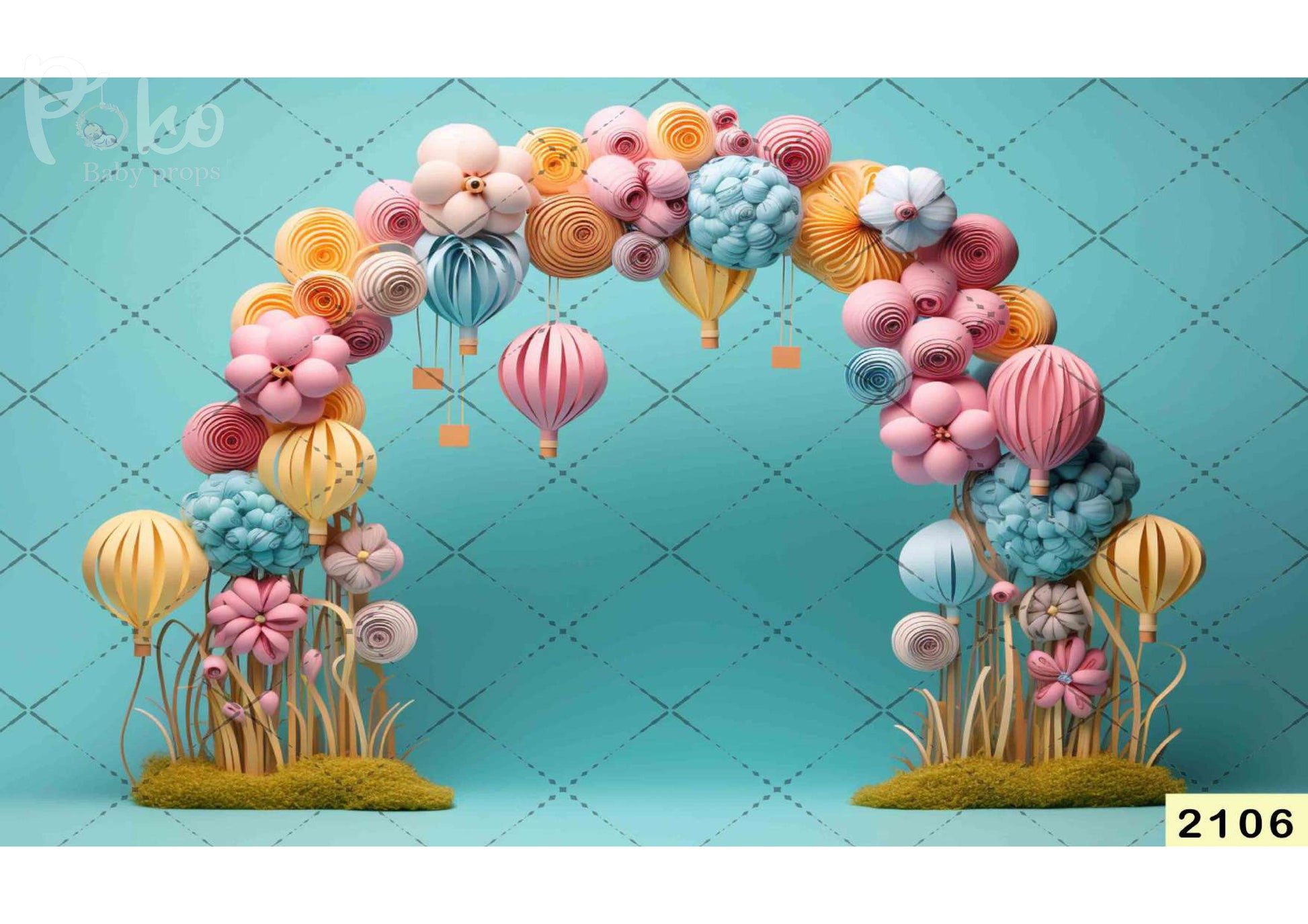 Artcraft Balloon babyphotoshoot Backdrop