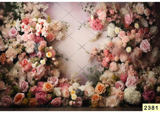 Colorful Rose Flower Backdrop