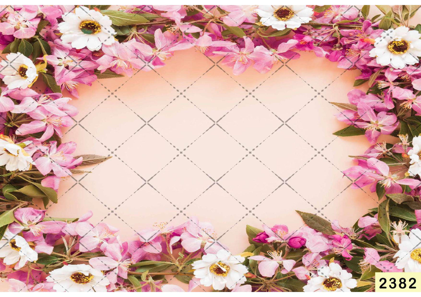 Pink and white Lilly Flower Backdrop