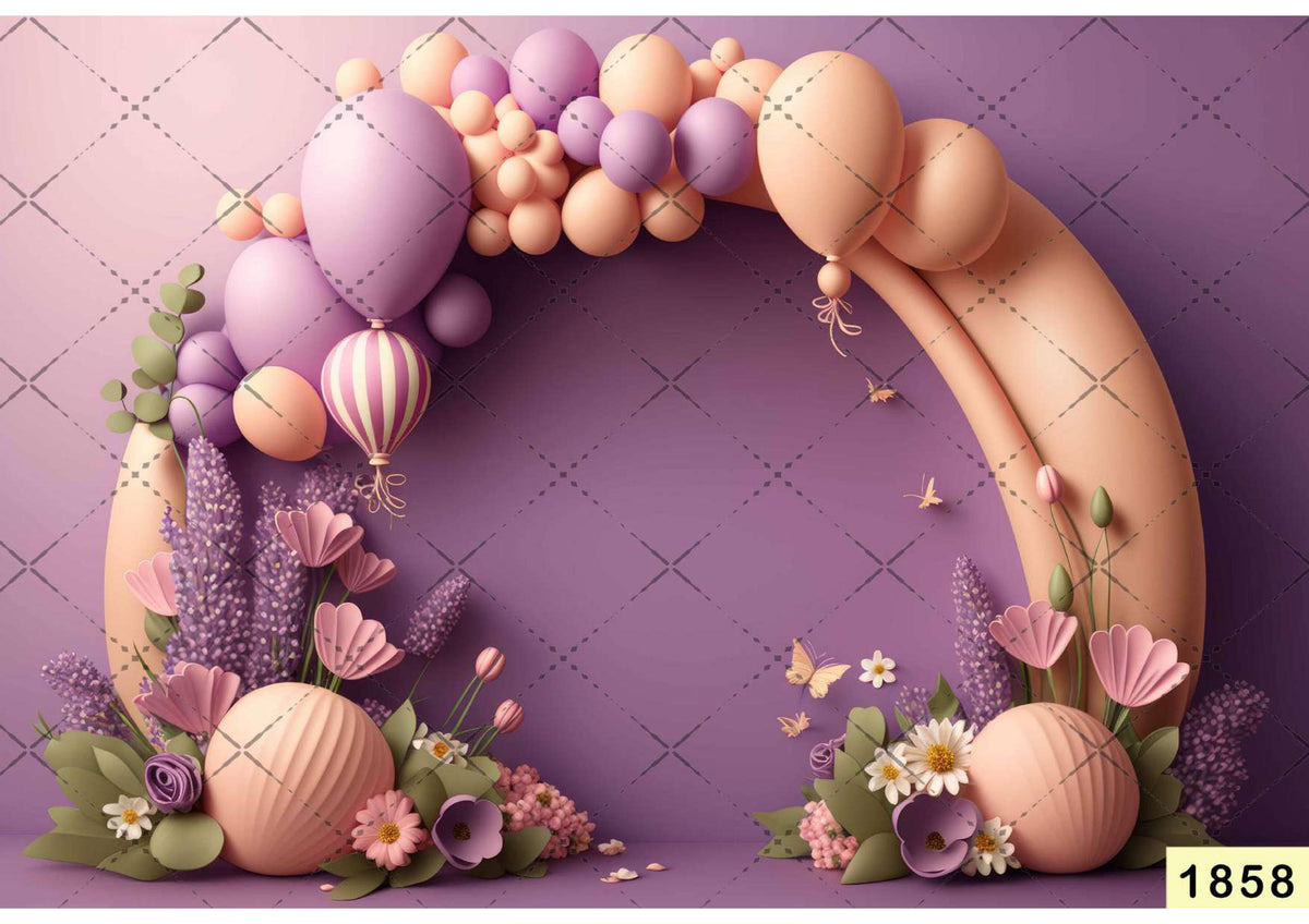 Babyshoot Backdrop Arch Baloon Decoration backdrop