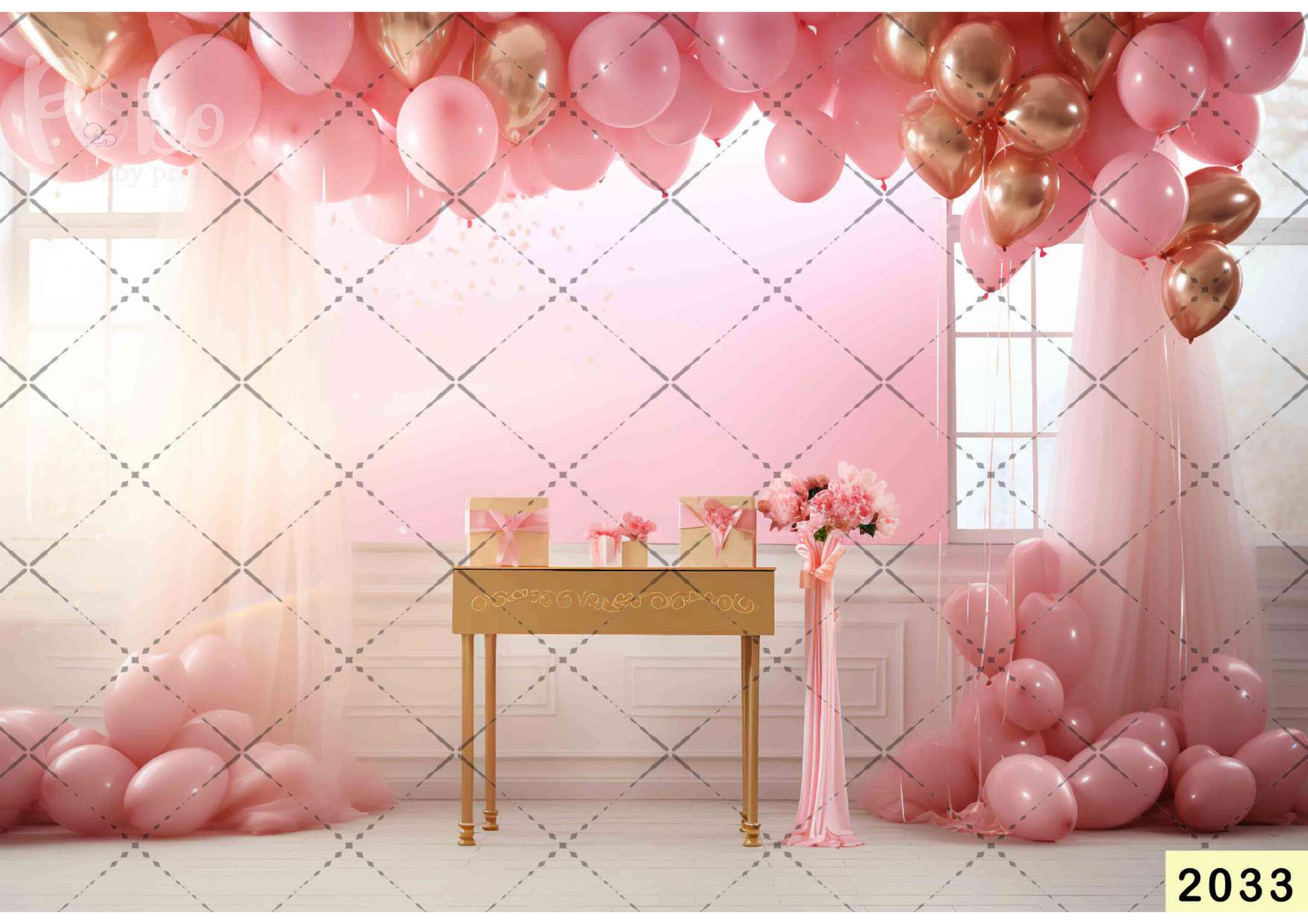 Pink Decoration Balloon Backdrop