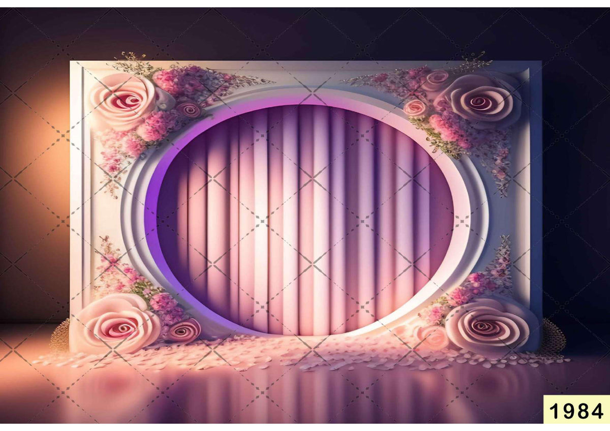 Round Rose Arch Backdrop