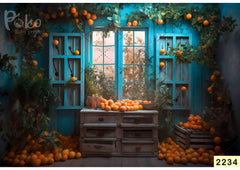 Orange Indoor Backdrop