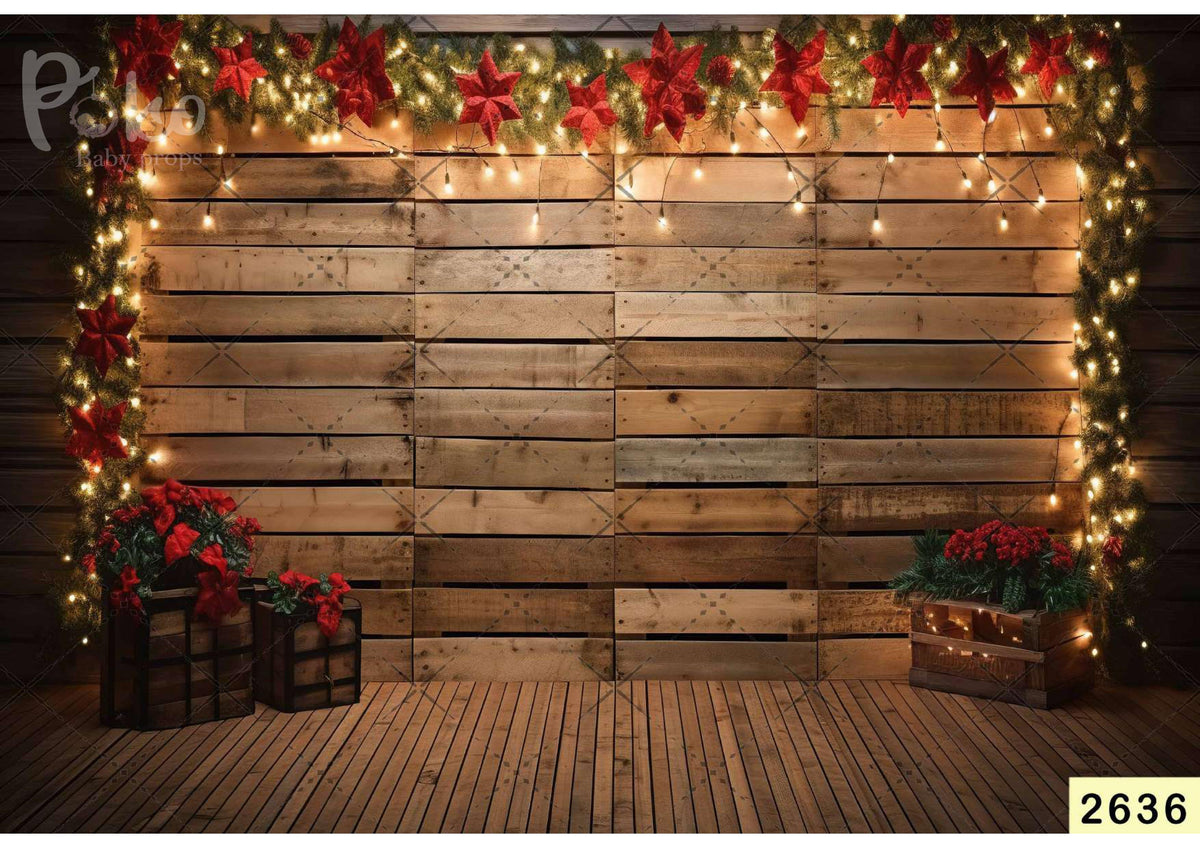 Christmas Entrance Door ababyphotoshoot Backdrop