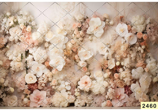 Fabric Backdrop-Lilly Rose Flower Backdrop