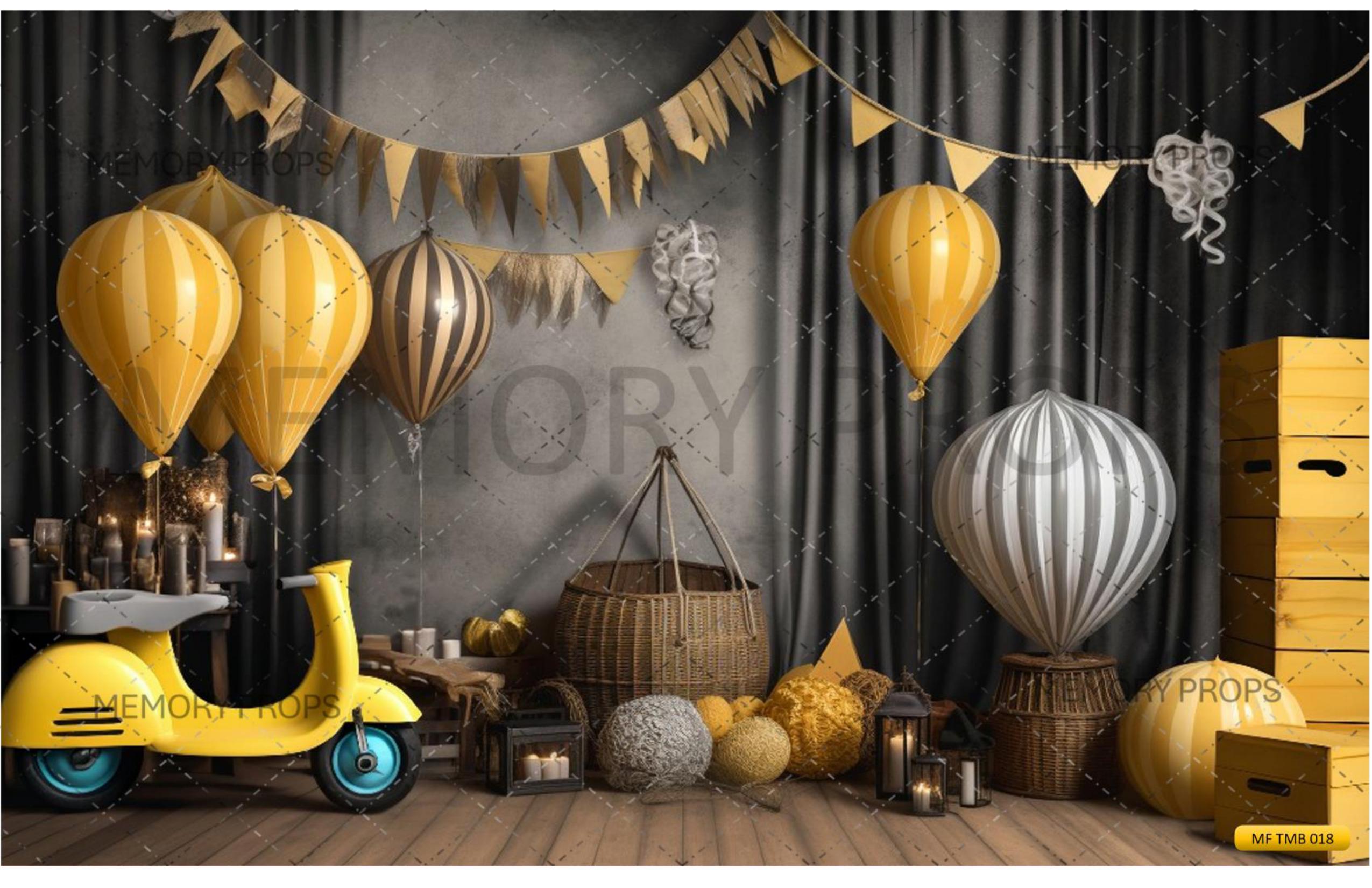 Parachute Balloon Backdrop