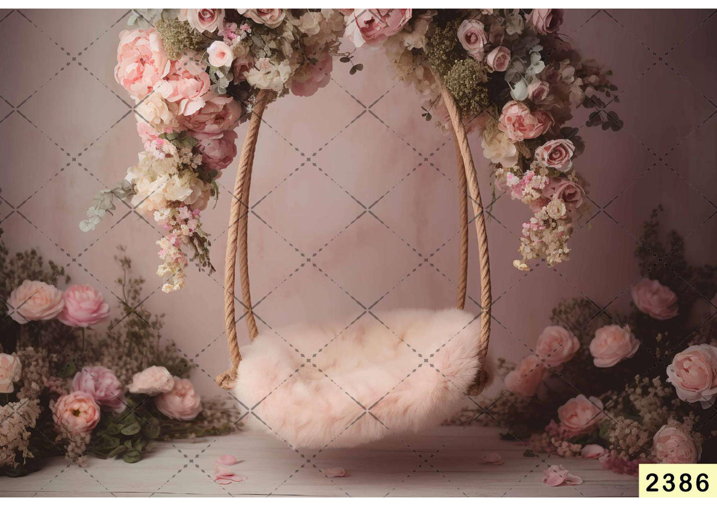 Swing Flowers Backdrop