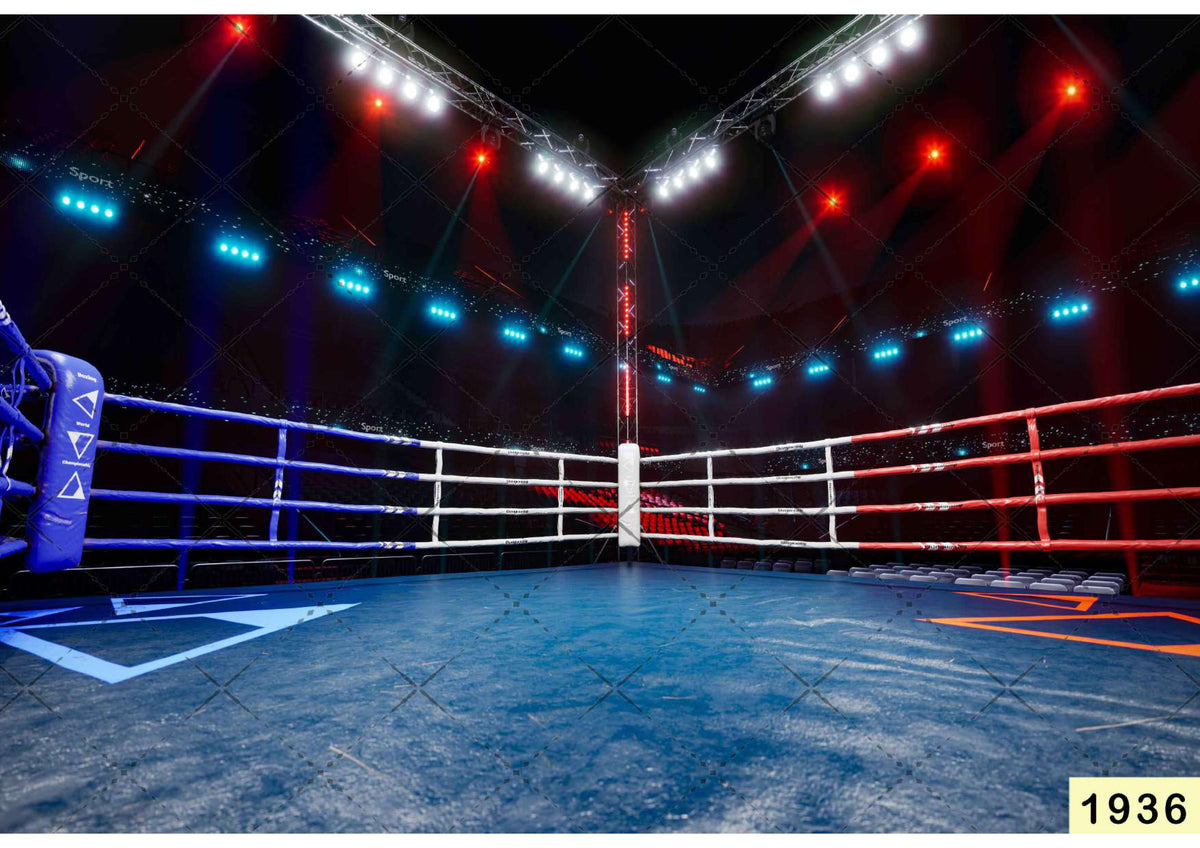 Boxing Ring babyphotoshoot Backdrop