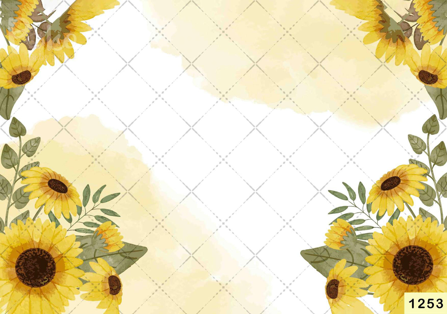 Sunflower Side Cover Backdrop