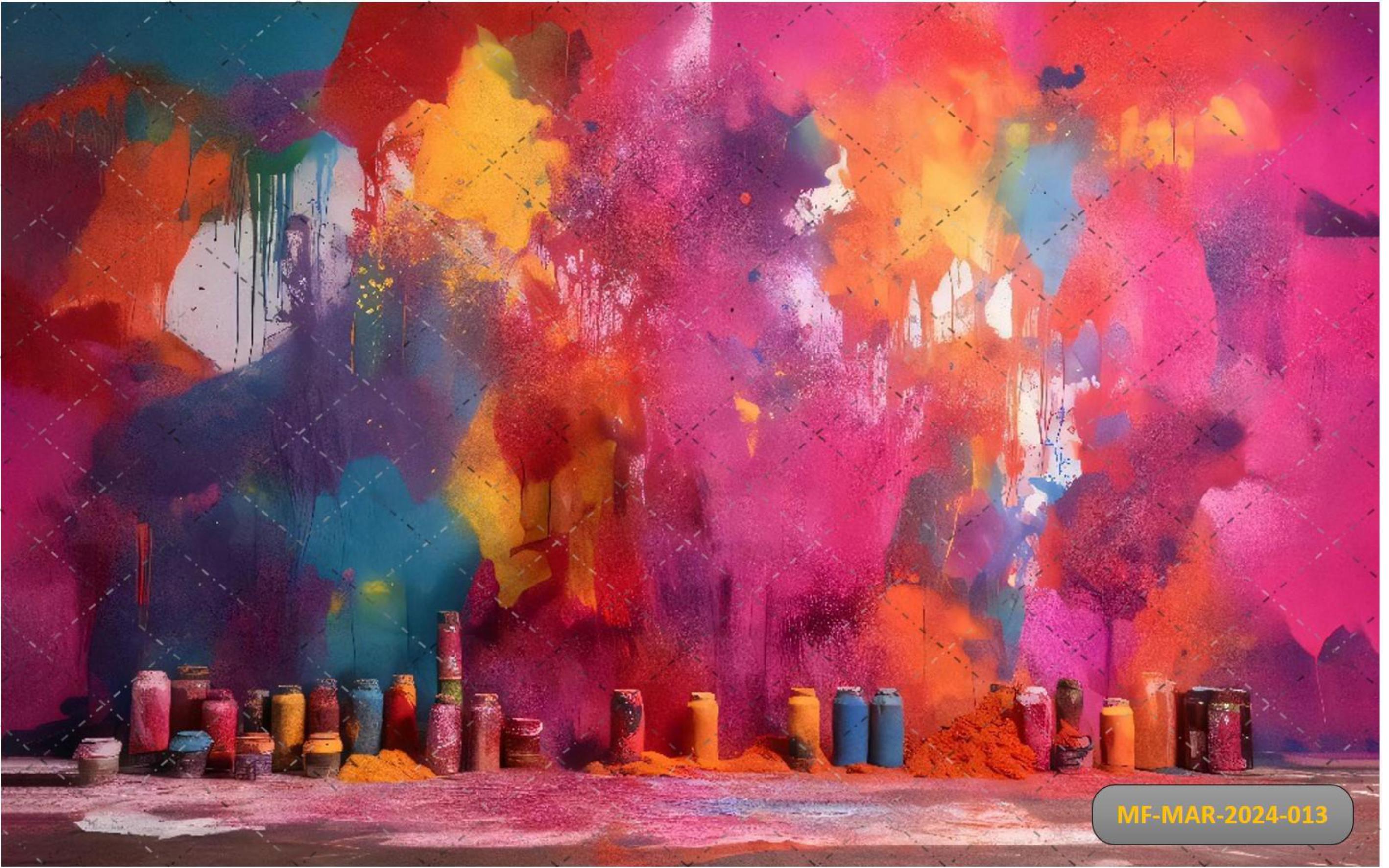 Multi Colour Pouring Wall babyphotoshoot Backdrop