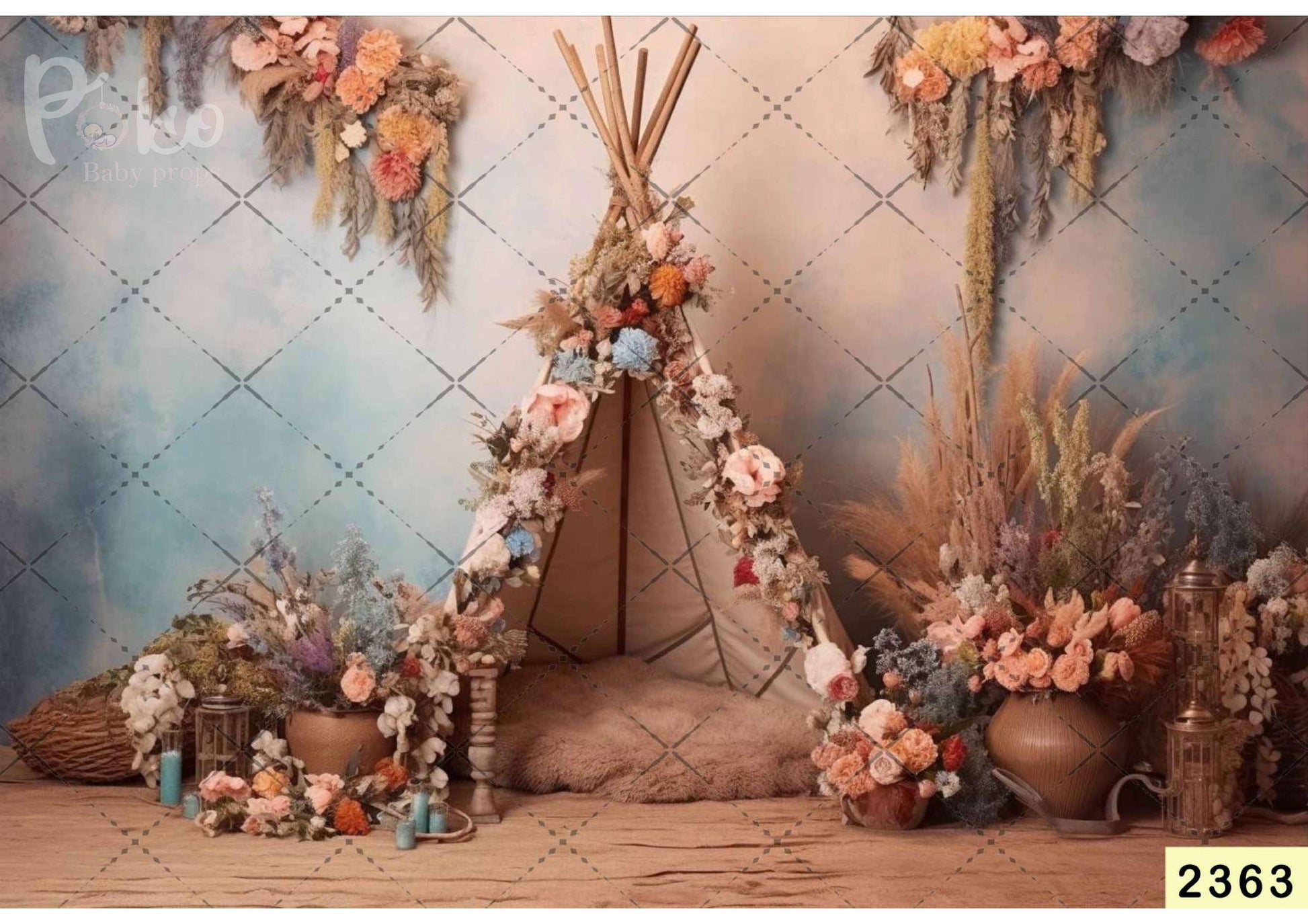 Tent Flower Backdrop