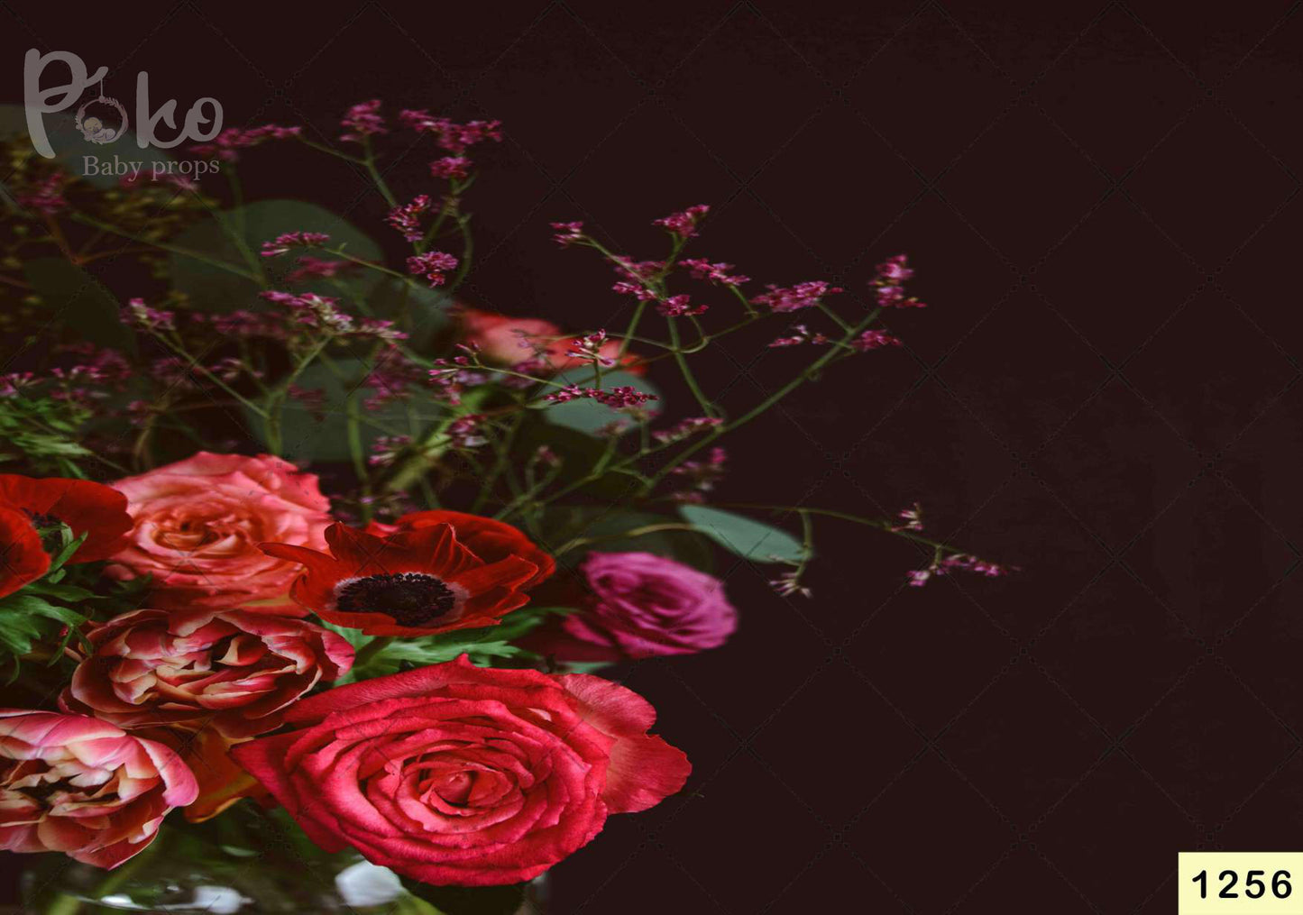 Red Roses Flower Backdrop